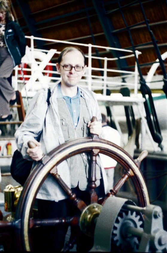 oslo cxxxviii 16 '07za kołem sterowym statku 'fram' (2)