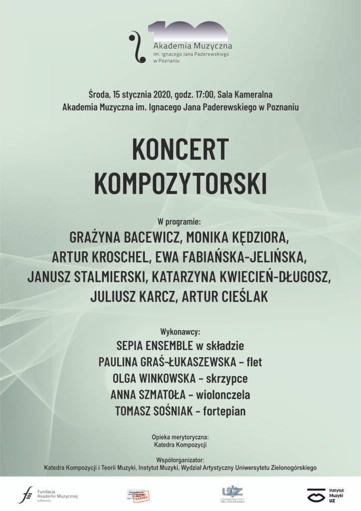 2020 01 15 koncert kompozytorski plakat